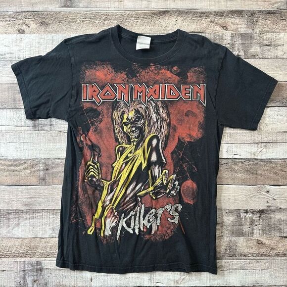 Hanes Other - Vintage Iron Maiden The Killers Hanes Heavyweight Band Tshirt Black Adult Medium